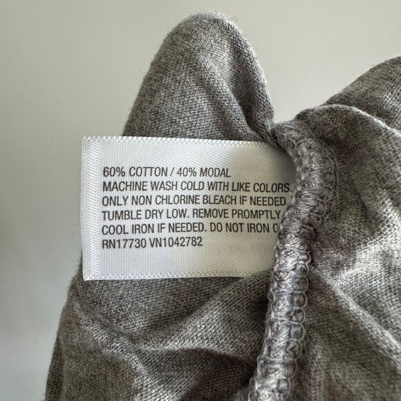 NEW Short Sleeve Fashion V-Neck Maternity T-Shirt - Isabel Maternity - Gray - Picture 6 of 7